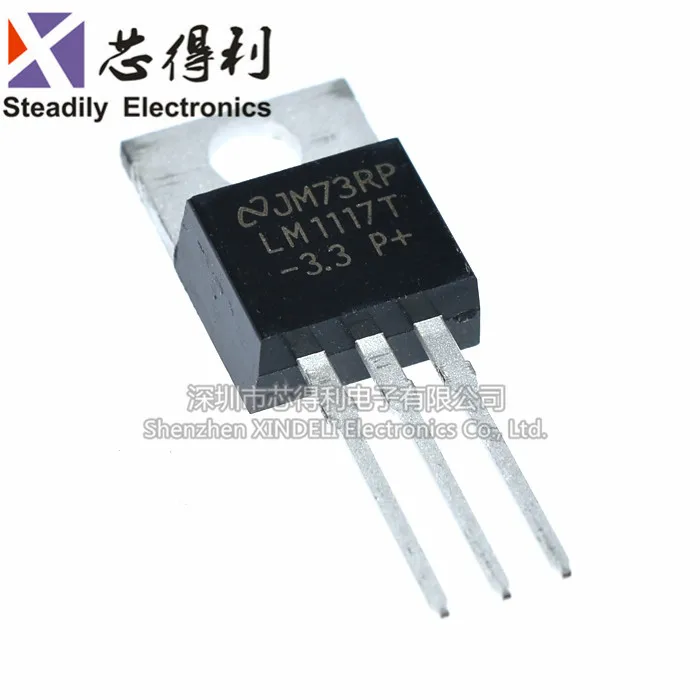 10pcs/lot New LM1117T-3.3 LM1117-3.3 3.3V TO-220 Linear Voltage Regulator