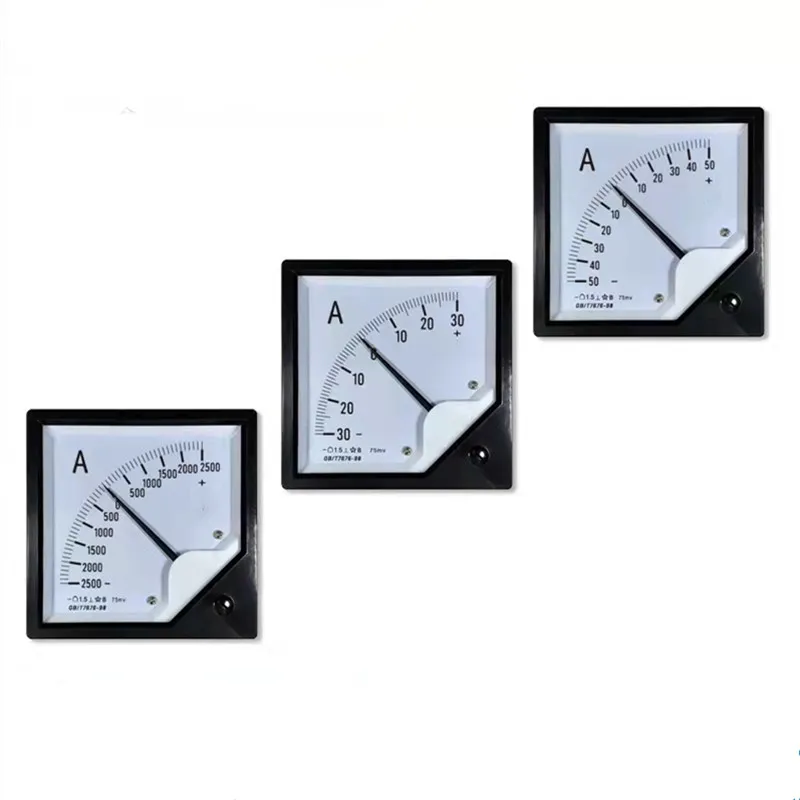 6C2 75mv two-way DC ammeter 50a±100a 150a plus or minus 200a 400a pointer ammeter