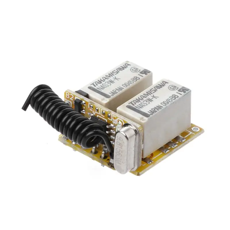 Relay Remote Switch 2CH DC3.7V 4.2V 5V 6V 7.4V 8.4V 9V 12V Output 0V Dry Contact Relay Switching Value 433MHz - Image 3