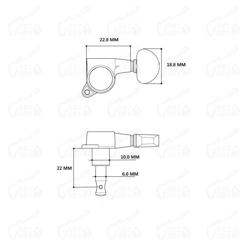 R6 / L6 Original Genuine Guitar Machine Heads Tuners 1:18