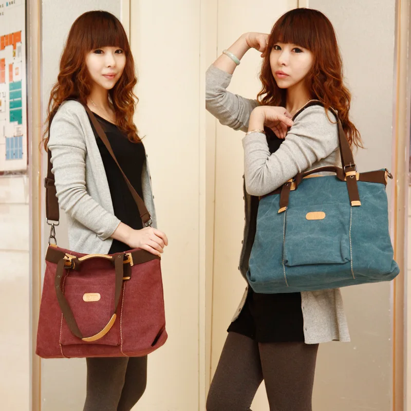 Damska torebka płócienna Torebka w stylu vintage Damska torba na ramię Letnie torby płócienne Damska torba crossbody Casualowa kobieta Tote torby damskie
