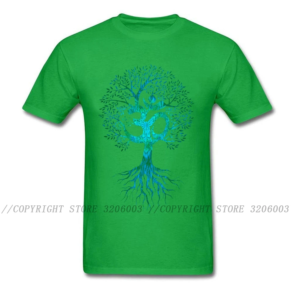 Men Tshirt Om Tree Of Life T Shirt Black T-shirt Europe Tops Tees Cotton Fabric Slim Fit Thanksgiving Day Clothes Birthday Gift