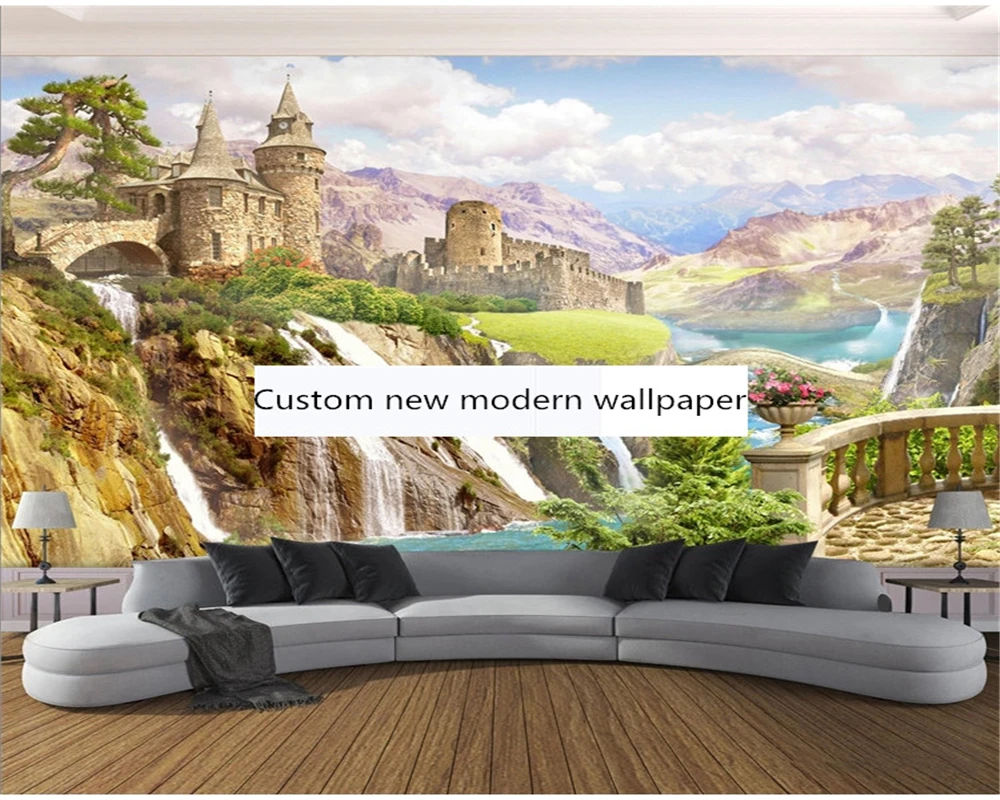 

beibehang Customized modern new garden landscape living room bedroom interior wallpaper mural papel de parede papier peint