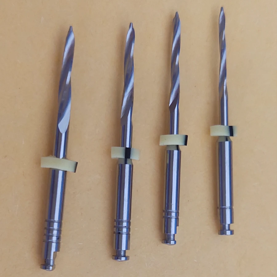 4pcs/pack Dental Drills for Fiber Post 32mm Stainless Steel 1-4# Endodontics Files Dental Instruments