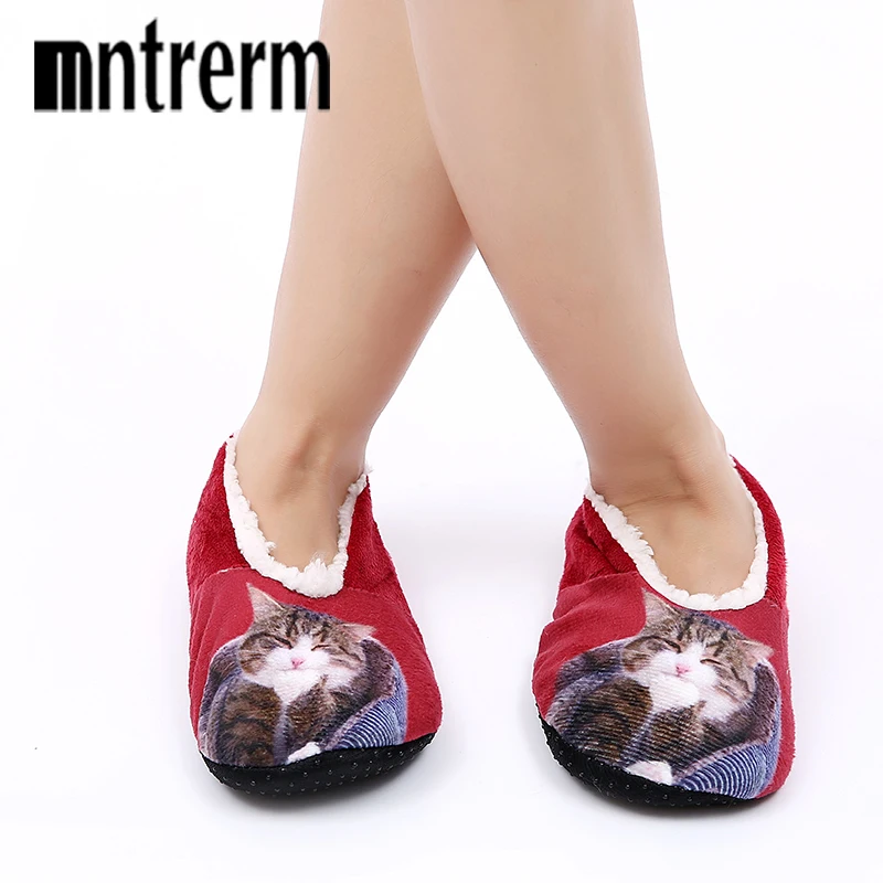 

Mntrerm 2023 Arrival Winter Warm Plush Slippers Solid Super Soft Home Slippers Indoor Animal Women Slippers Shoes