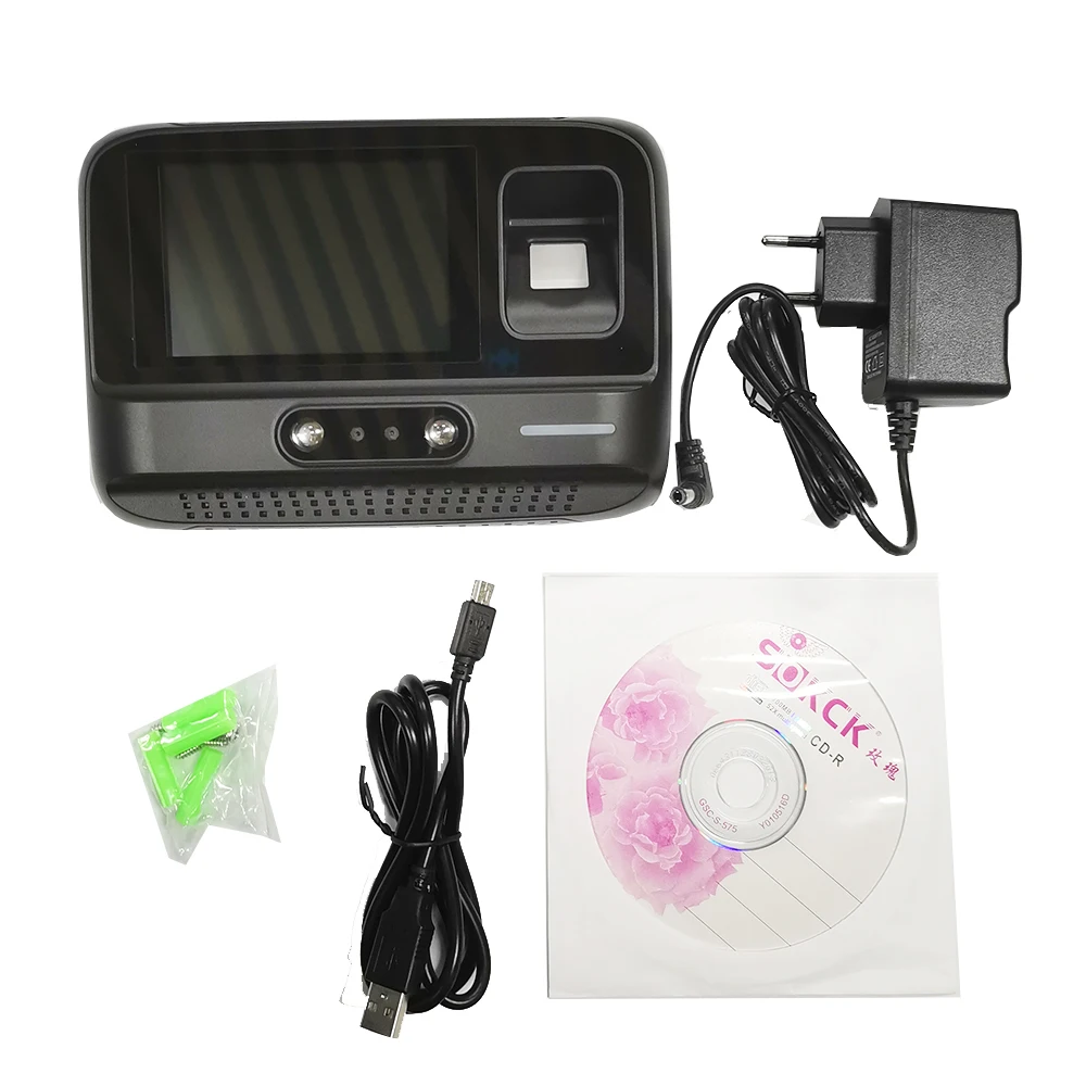 4 Inch Touch Screen WiFi Face Recognition Time Attendance Machine Office Employee Assistant Managment Facial Clock