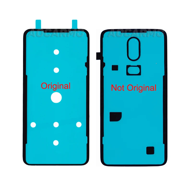 Aocarmo Back Door Battery Cover Adhesive Sticker Glue Tape For OnePlus 6 1+6 Replacement