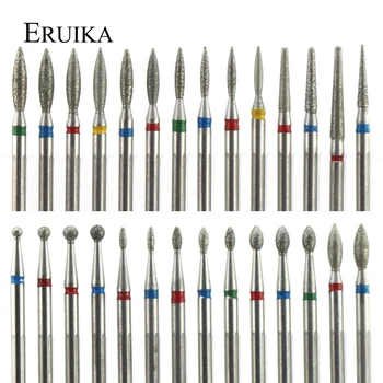 29ประเภทเพชรเซรามิคเจาะเล็บเครื่องตัดเล็บโรตารี่ Bits Cuticle ทำความสะอาดอุปกรณ์เสริมเล็บเครื่องมือศิลปะ