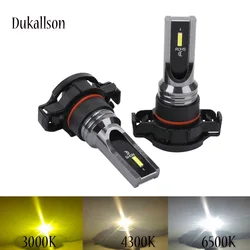 2Pcs H8 H11 HB4 9006 PSX24W High Quality LED Bulbs Auto Anti Fog Lamps Car Driving Running Light Front Headlamp 6000K 4300K