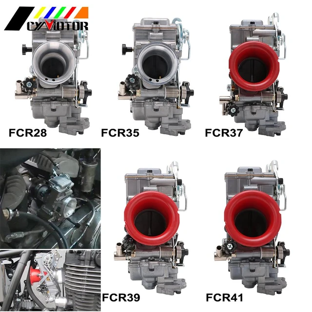 FCR 28 31 33 35 37 39 41mm FCR Carburetor FCR39 For Keihin CRF450 CRF650  FS450 Husqvarna450 KTM Racing Motors Good Power - AliExpress 201355758