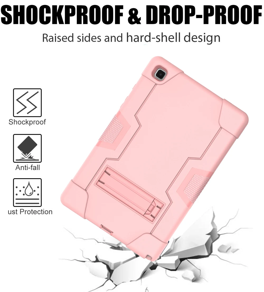 

10.4'' Tab A7 Tablet Cases For Samsung Galaxy Tab A7 2022 2020 Case T505 T507 T505N T500 T509 Cover TPU Silicone PC Stand Shell