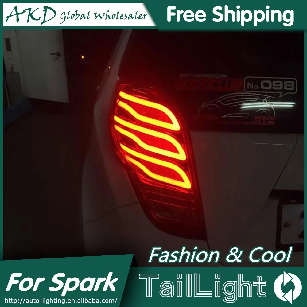 For Chevrolet Spark Tail Lamp 2012-2017 Led Fog Lights DRL Day Running Light Tuning Car Accessories Spark Tail Lights