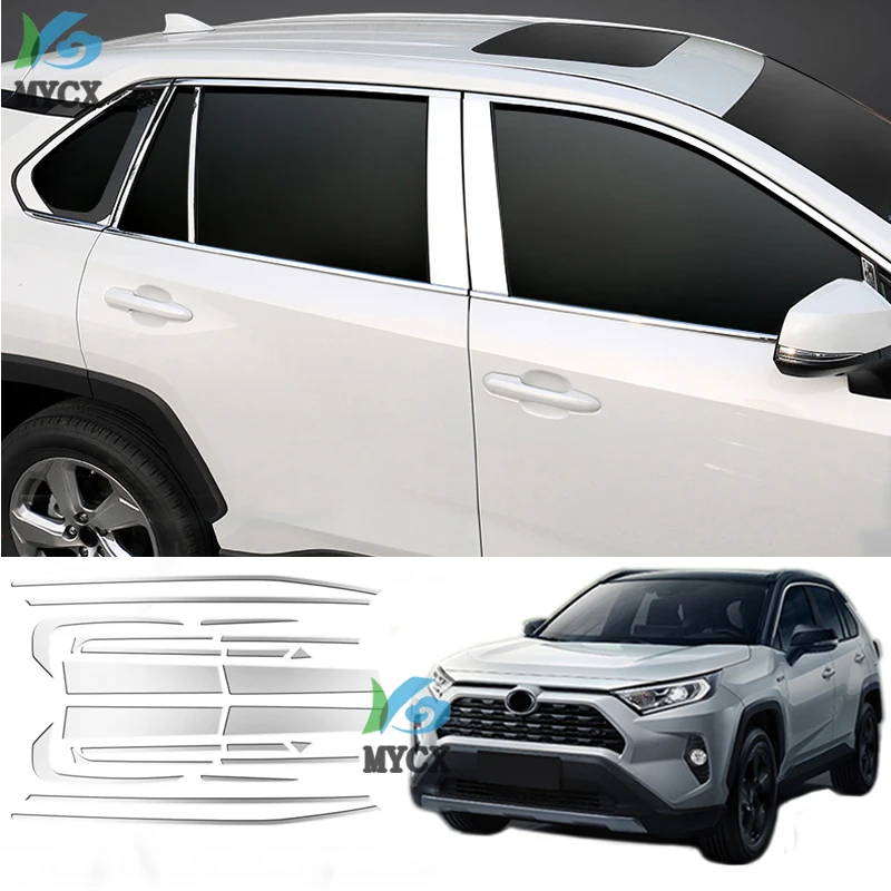 

22 шт. для Toyota RAV4 2019 2020, аксессуары, накладка на переднюю решетку, гоночные грили, декоративная рамка, внешняя модификация