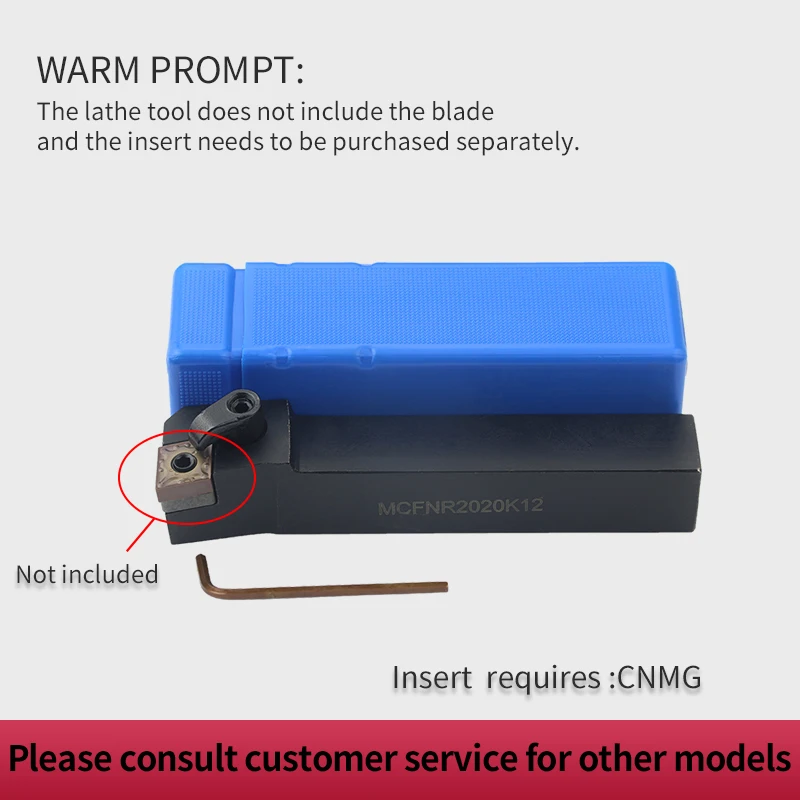 1pc MCFNR2020K12 MCFNL2020K12 MCFNR2525M12 External Turning Tool Holder CNMG Carbide Inserts MCFNR/L Lathe Cutting Tools Set