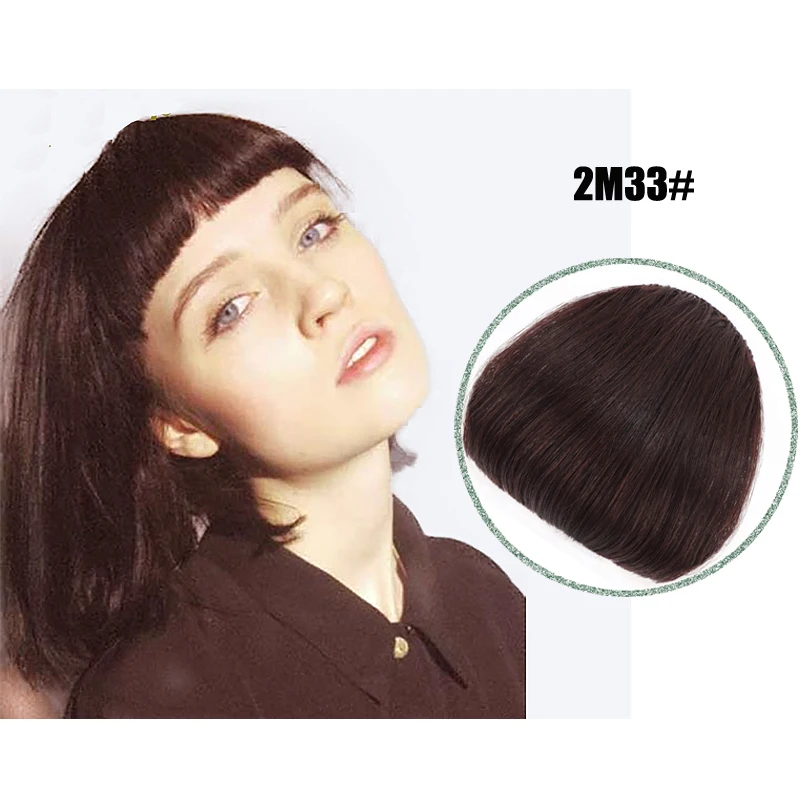 Clip On Bangs Hairpieces for Women Bangs Clip In Hair Extensions Synthetic Above Eyelash False Fringe Hairpieces