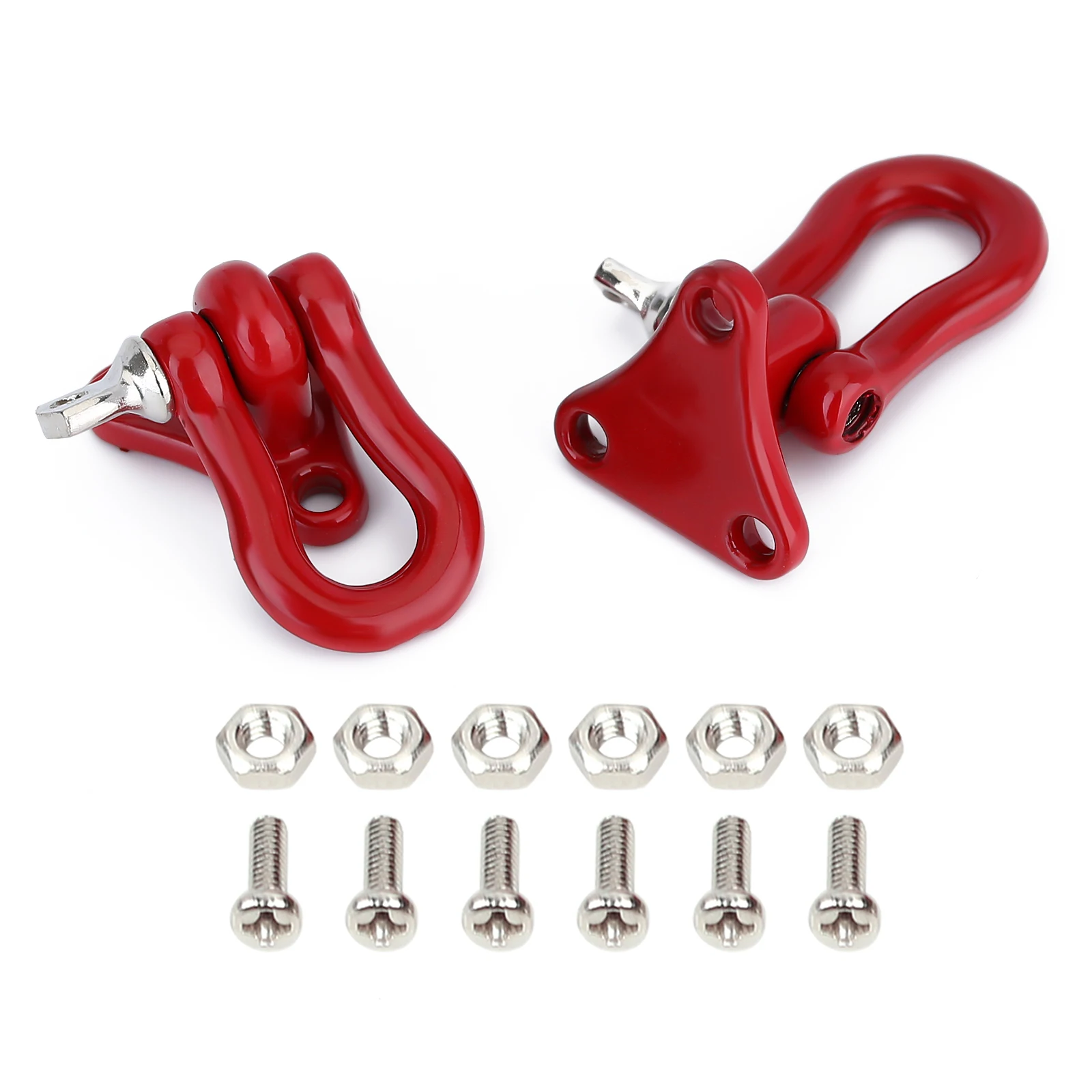 INJORA 1PCS Metal Tow Hook Pulley Accessories for 1/10 RC Crawler Car TRX4 TRX6 Axial SCX10 90046 Redcat Gen8