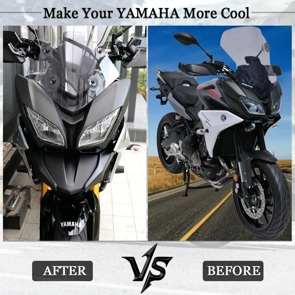 For Yamaha MT09 MT-09 Tracer 900 GT FJ09 2018 2019 2020 2021 Front Headlight Bottom Fender Beak Extension Motorcycle Accessories