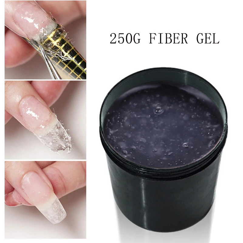 

MSHARE 250g Fiber Gel Nail Extension Fiberglass Gel Clear White Pink