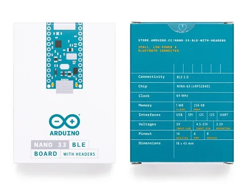 NRF52840 33 BLE с наушниками ABX00034