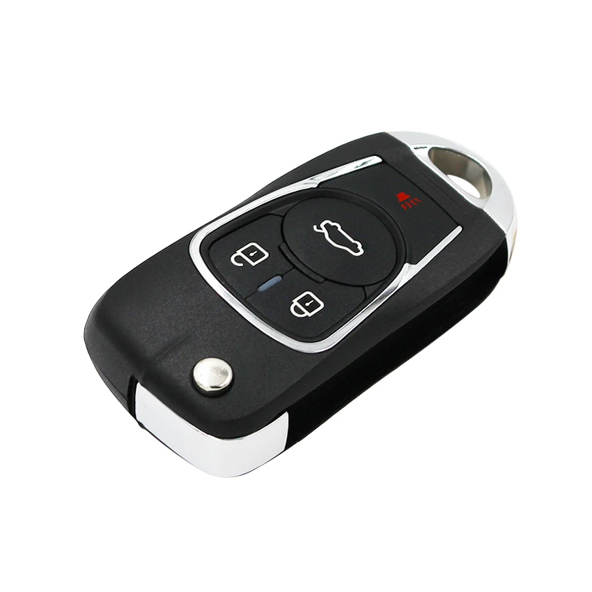 KEYECU Upgraded Folding Remote Car Key FOB 4 Button 315MHz ID46 for Chevrolet Traverse Buick Enclave GMC FCCID: OUC60270