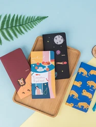 Kinbor-Cuaderno a cuadros con eficiencia de semana pequeña, planificador portátil, patrón duro, cuaderno pequeño, autorelleno creativo