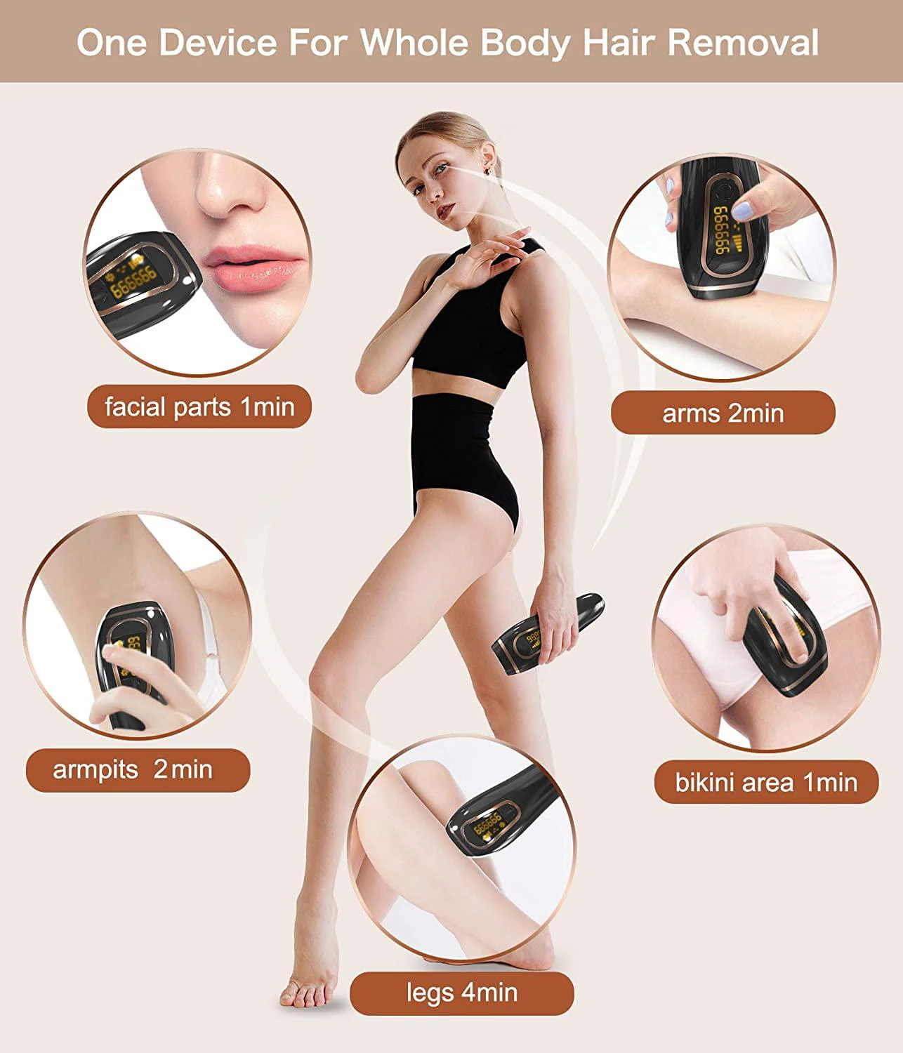 IPL Hair Removal for Women and Men Permanent Painless Laser Hair Removal System 999,999 Hair Remover Treatment for Whole Body