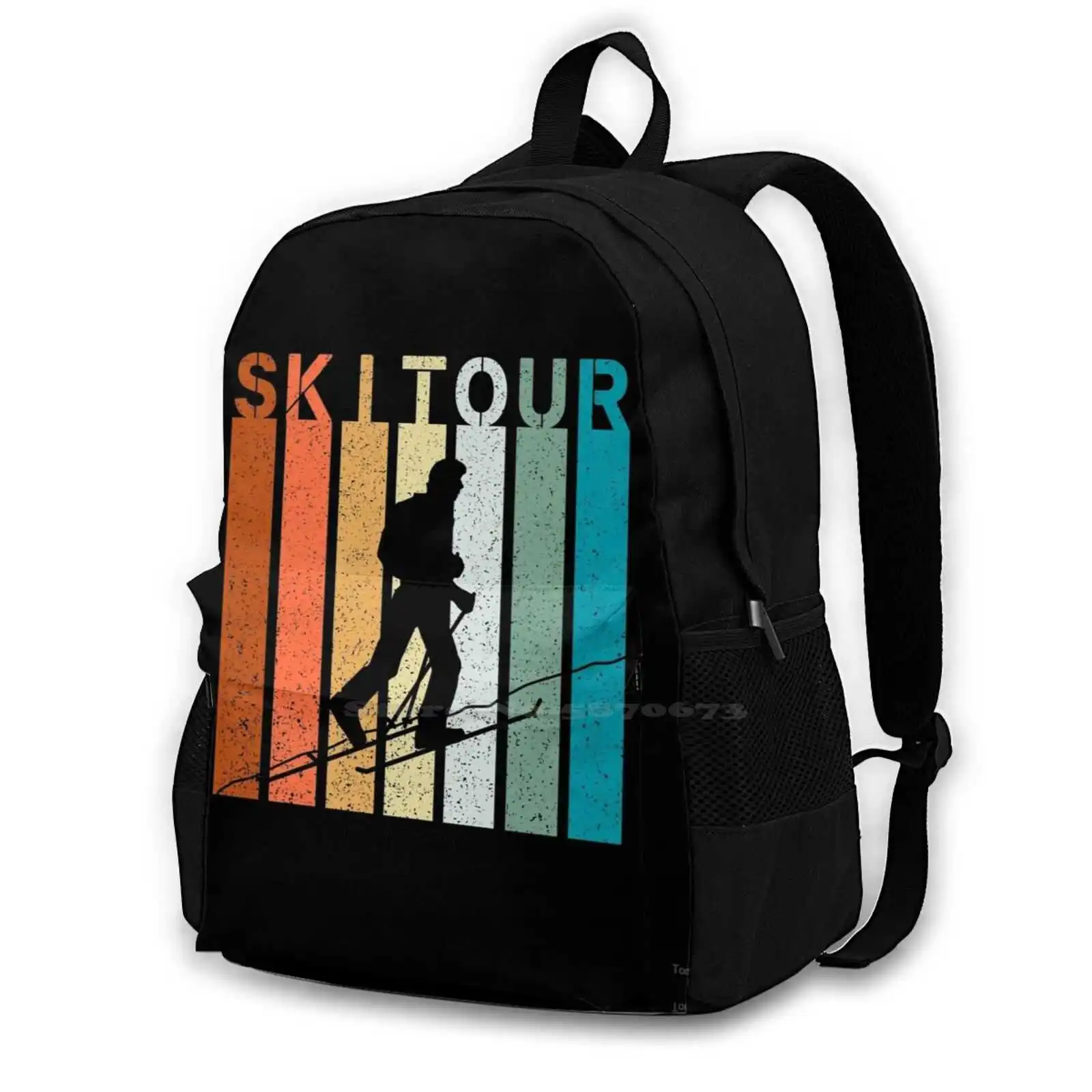 Vintage Ski Tour Skiing Skier Snowboarding Gift Hot Sale Schoolbag Backpack Fashion Bags Skitour Touring Mountaineering Apres