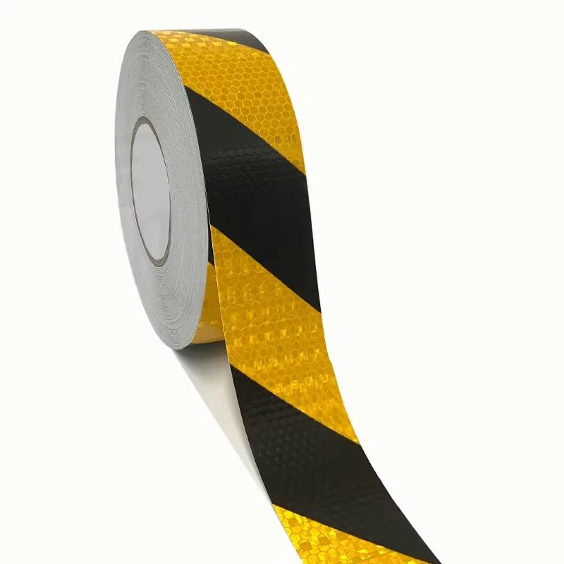 5cmx10m/Roll Waterproof Warning Strip Stickers Warning Light Reflector Protective Sticker Reflective Film Car Safety Mark