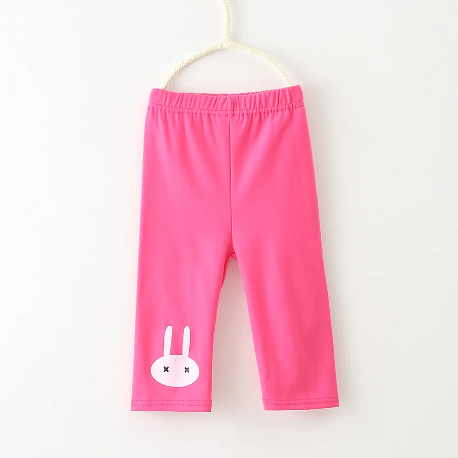 Korean Summer Children's Cartoon Girl's Leggings Cotton-Padded Trousers Children's Pants