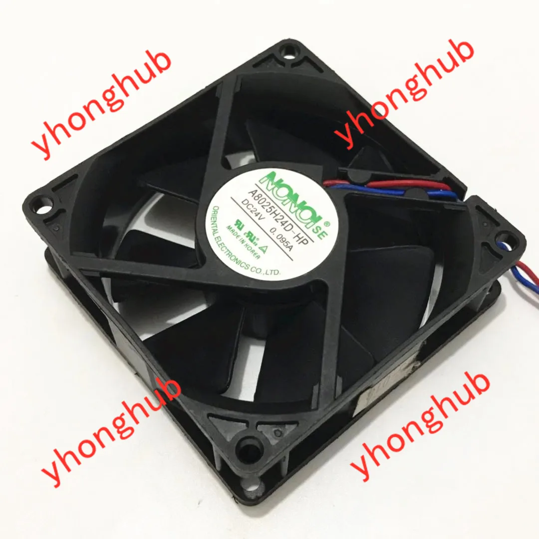 

NONOISE A8025H24D-HP DC 24V 0.095A 80X80X25mm 2-Wire Server Cooling Fan