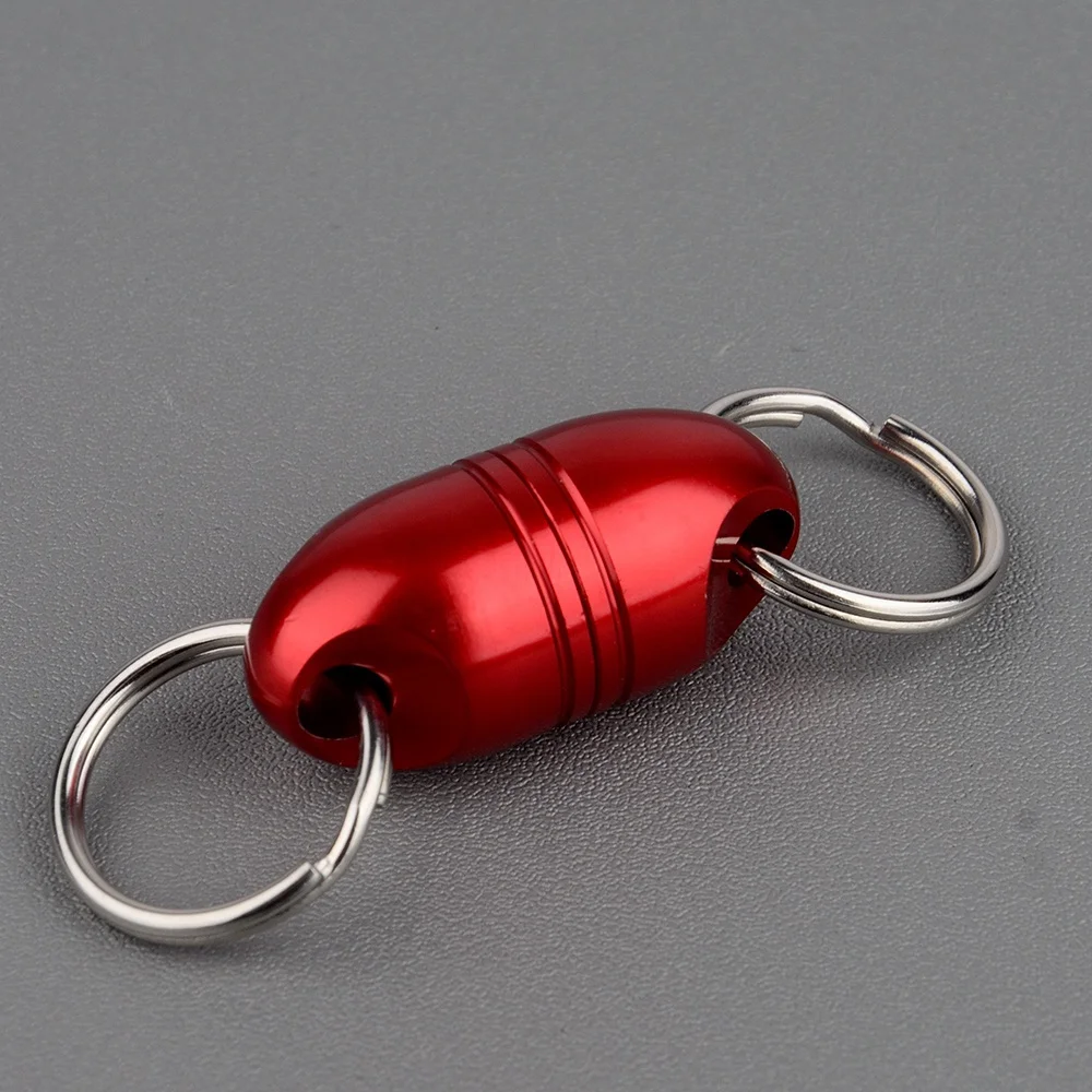 1PC 3.6Kg Magnet Pull-force Magnetic Powerful Keychain Detachable Key Chain with Rope and Buckle Which has 5Colors to Choose for