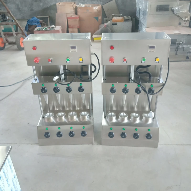 ماكينة صنع مخاريط حلوة للبيتزا الأوتوماتيكية، مخروط البيتزا 110 فولت 220 فولت