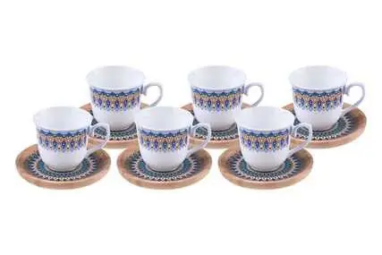 

DOLBOVI Bambum Brand Kallavi Blue 6 Personality Pattern Dish coffee cup Pad mug кружка coffee cup cup