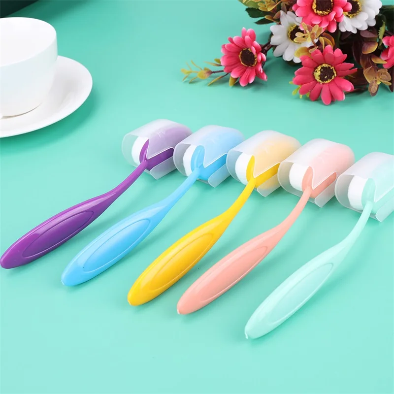 2 Sizes Rainbow Color Smooth Blending Brushes Soft Drawing Painting Brushes Ink Application Hand Tool for Diy Scrapbooking Craft