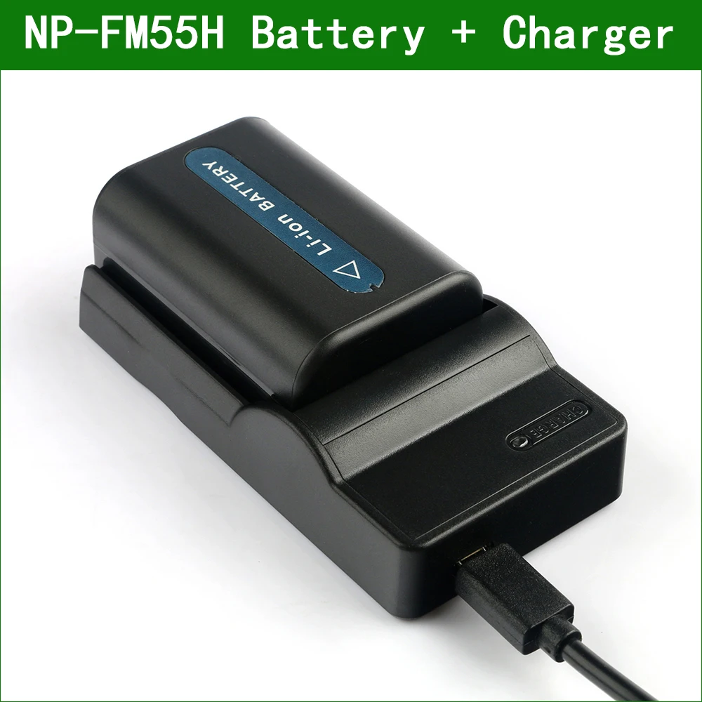 NP-FM55H FM50 Camera Digital Battery + USB Charger For Sony DSC F707 F717 F828 R1 S30 S50 S70 S75 S85 HVR-A1U DSLR-A100