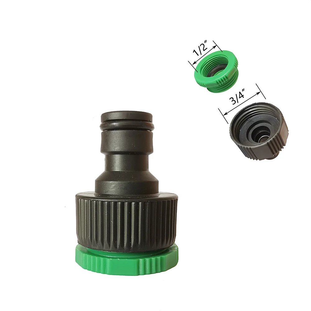 2 Pieces 16mm Quick Connector Garden Watering Faucet Hose Connector 1/4'' Pipe Fittings Irrigation System Thread Adapter