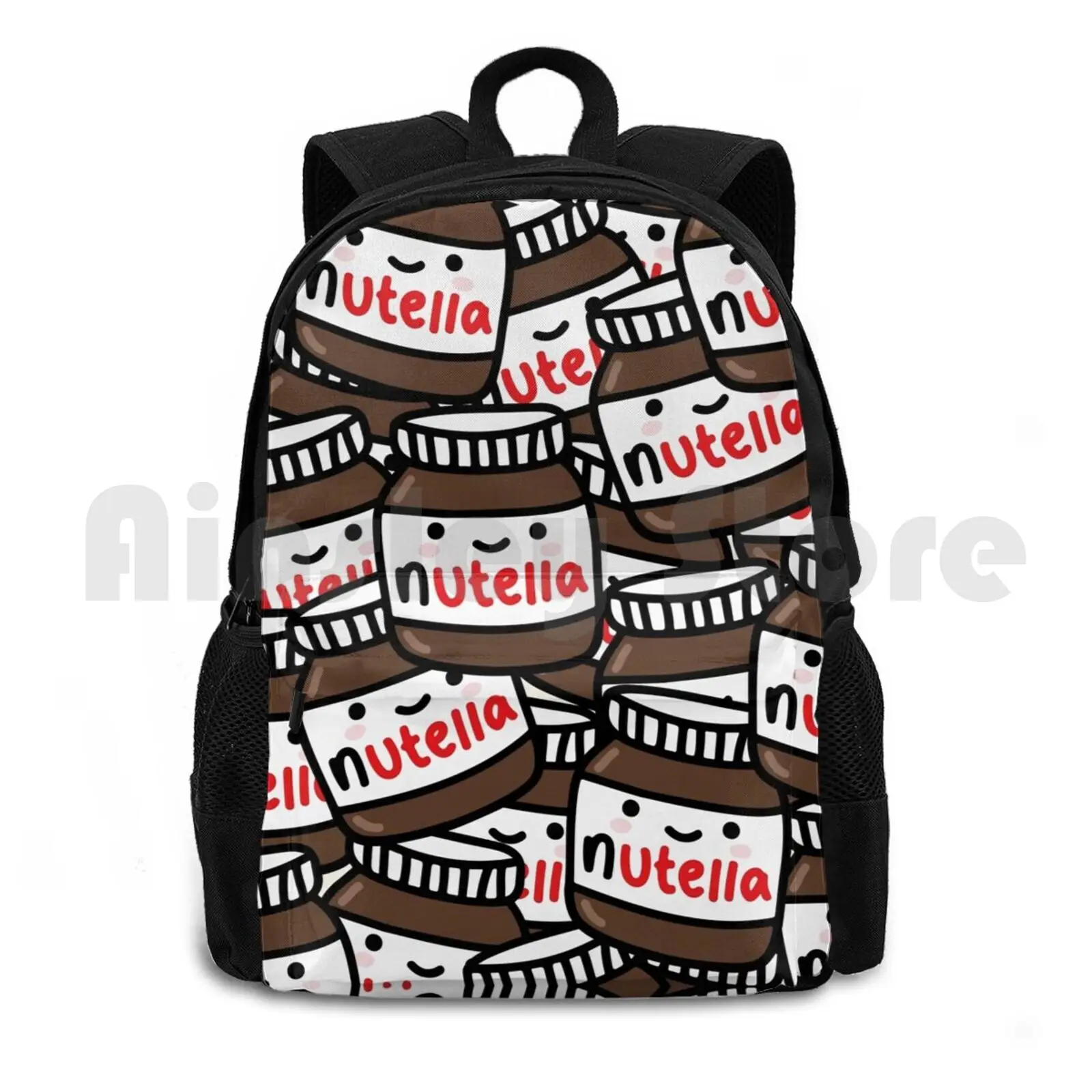 Cute Nutella Pattern! Outdoor Hiking Backpack Riding Climbing Sports Bag Funcases Fun Cases 4ogo Youtubers Youtube Tumblr Joe