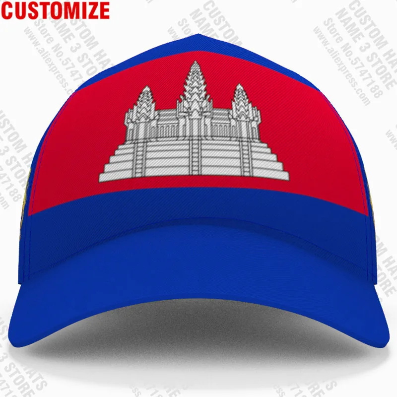 Cambodia Baseball Caps Free Custom Name Number Team Logo Kh Hats Khm Country Travel Khmer Cambodian Kingdom Nation Flag Headgear