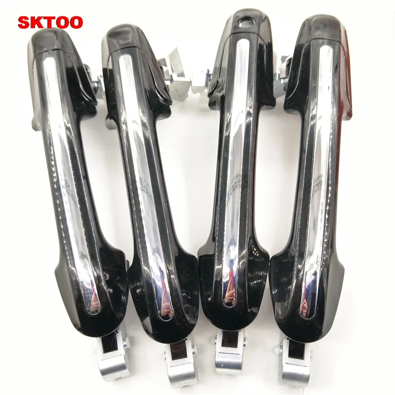 SKTOO 4PCS Outside Exterior Car Door Handle door knob For Honda accord Seven Generation 2003-2007 2.0/2.4/3.0