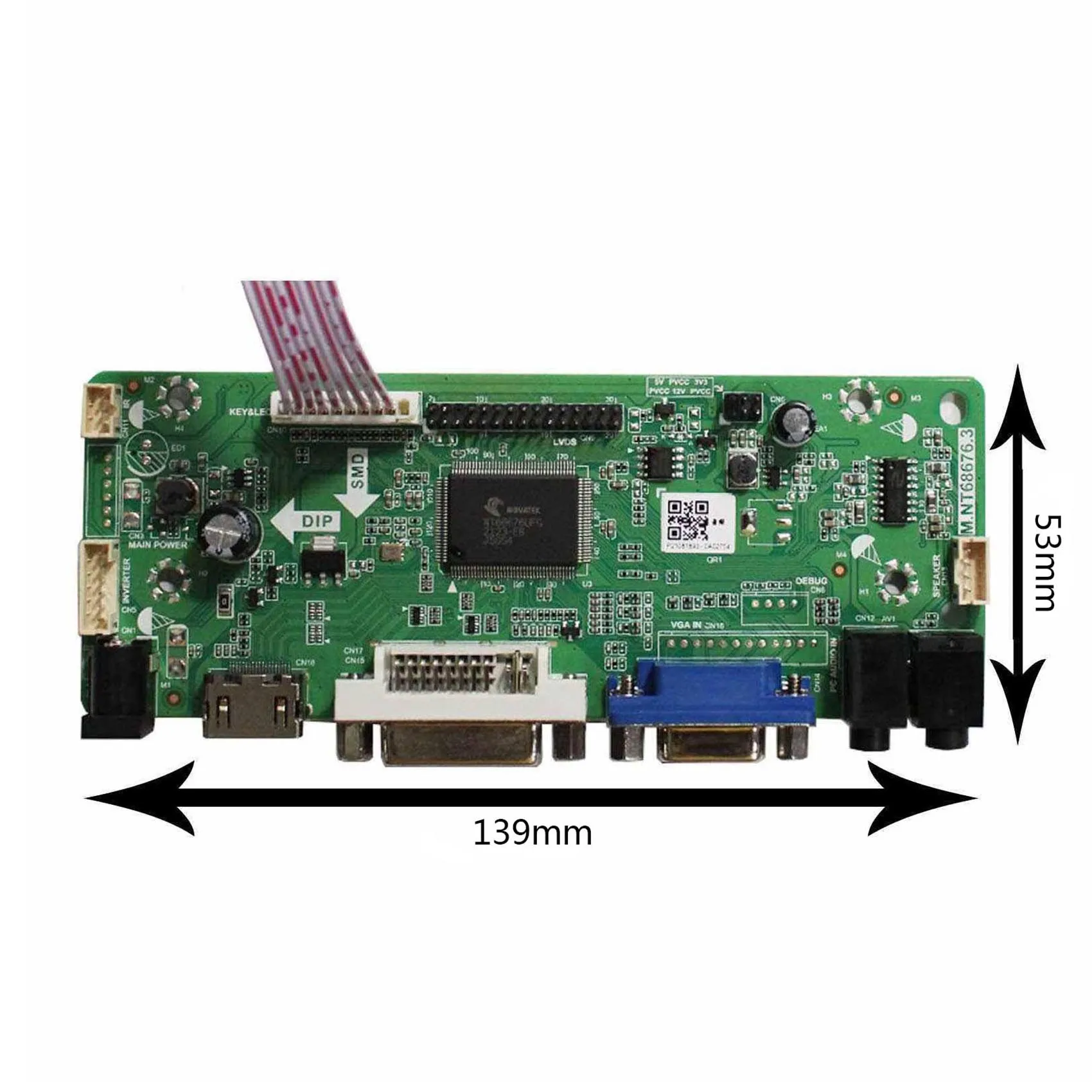 HD MI VGA DVI płyta kontrolera Audio LCD M.NT68676 dla 22 cal LTM22M1 LTM220M2 1680x1050 Lcd panel