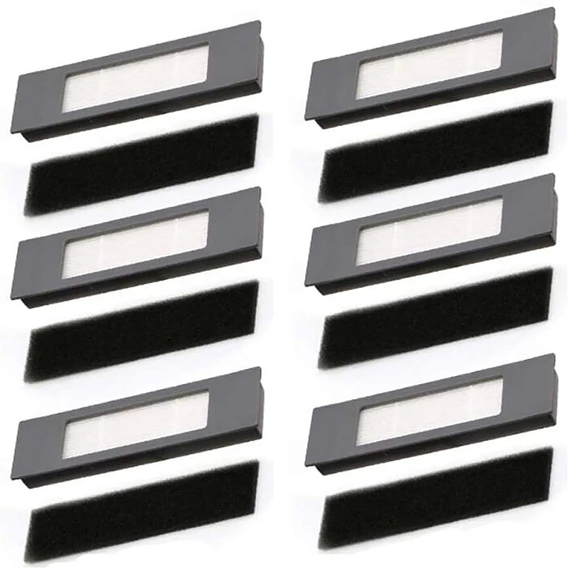 Juego de esponjas de filtros para Ecovacs Deebot Ozmo 920 950, piezas de aspiradora, 6 uds.