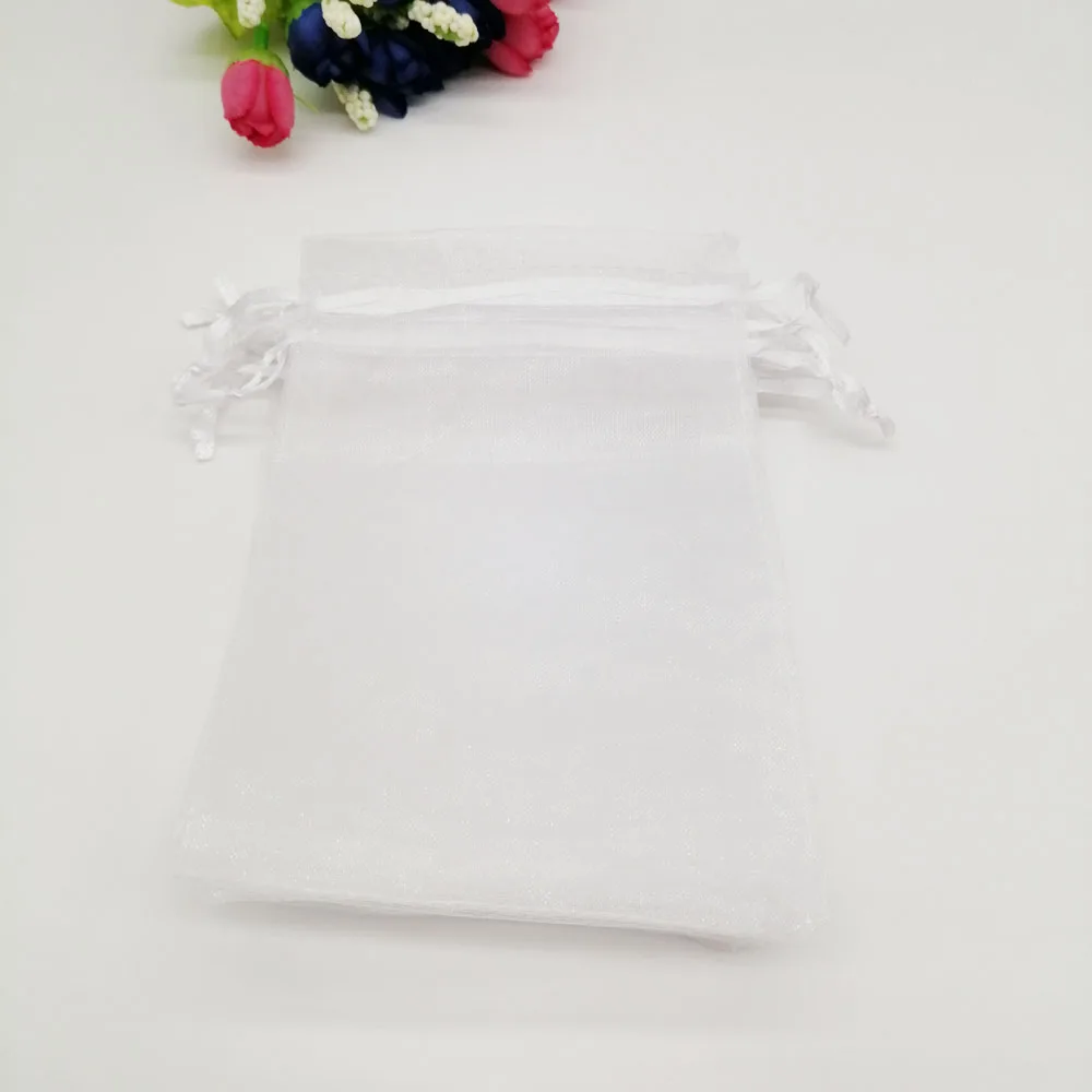 200pcs Organza Bag Jewelry Bags Pouch 30x40cm Jewelry Packaging Display Organza Drawstring Bag Packaging For Jewelry Pouches