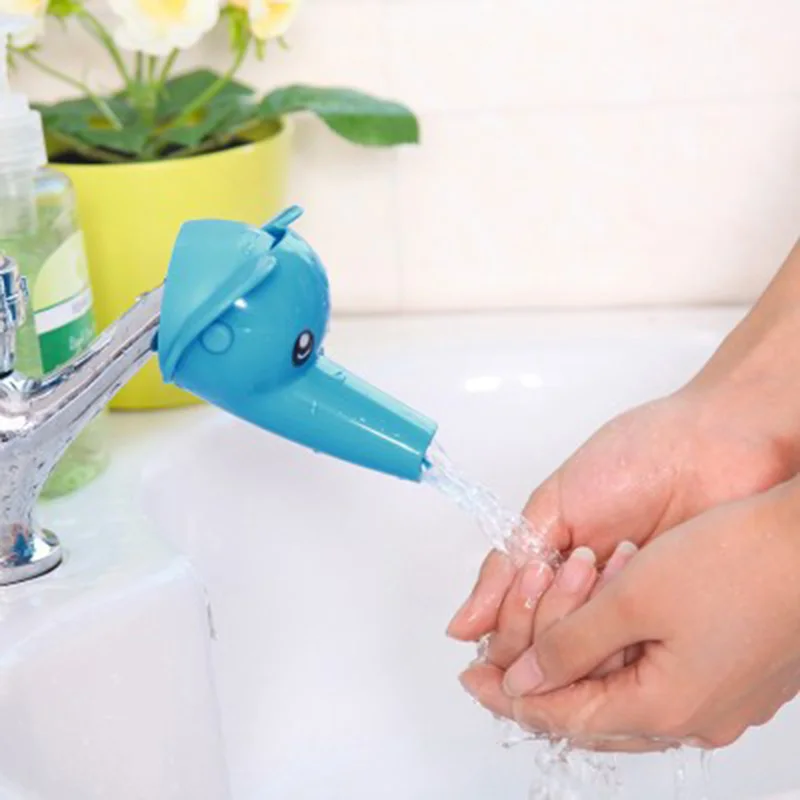 Cute Cartoon Faucet Extender for Kids Hand Washing In Bathroom Sink Accessories Kitchen Tap Convenient for Baby Washing Helper