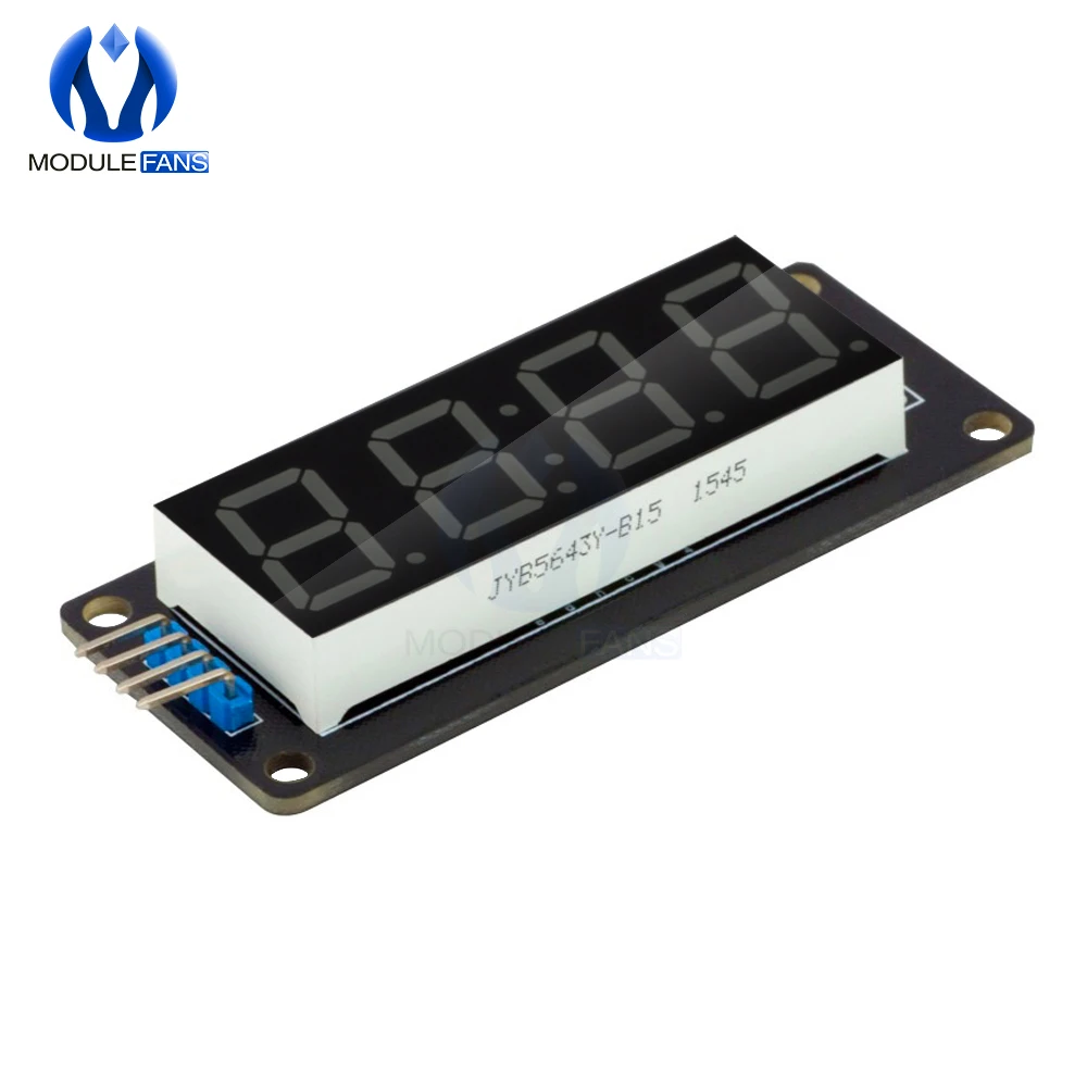 TM1637 4-Digit LED 0.56'' 0.56 Inch Display Tube 7 Segments Clock Double Dots Module For Arduino Board IO I/O image 6