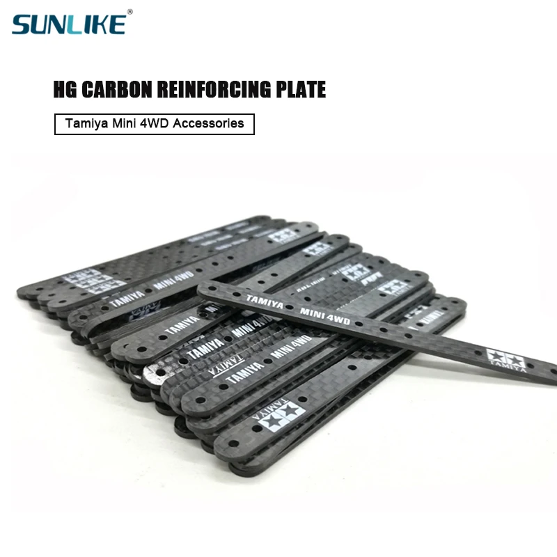 2Pcs Self-Made MINI Tamiya 4WD HG Carbon Fiber Reinforced Board 95123 Thickness 1.5/3MM HG Carbon Fiber Reinforced Board