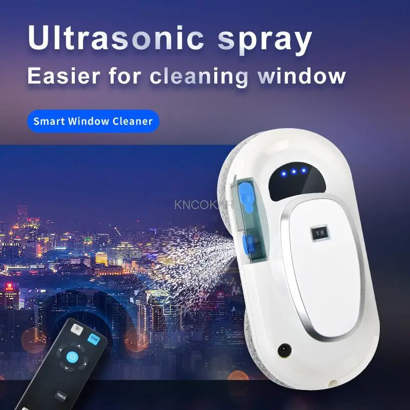 Water spray window cleaning robot household automatic glass cleaning machine window glass cleaner