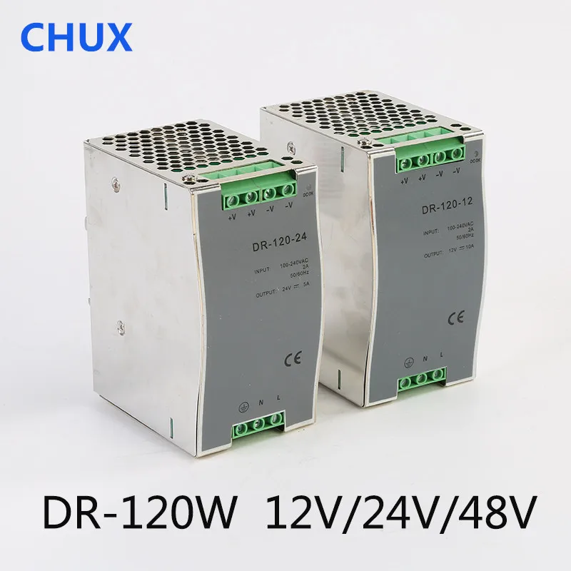 

CHUX Switching Power Supply 48V 120W 2.5A Din Rail Single Output For Industrial Led Light SMPS Power Supplies