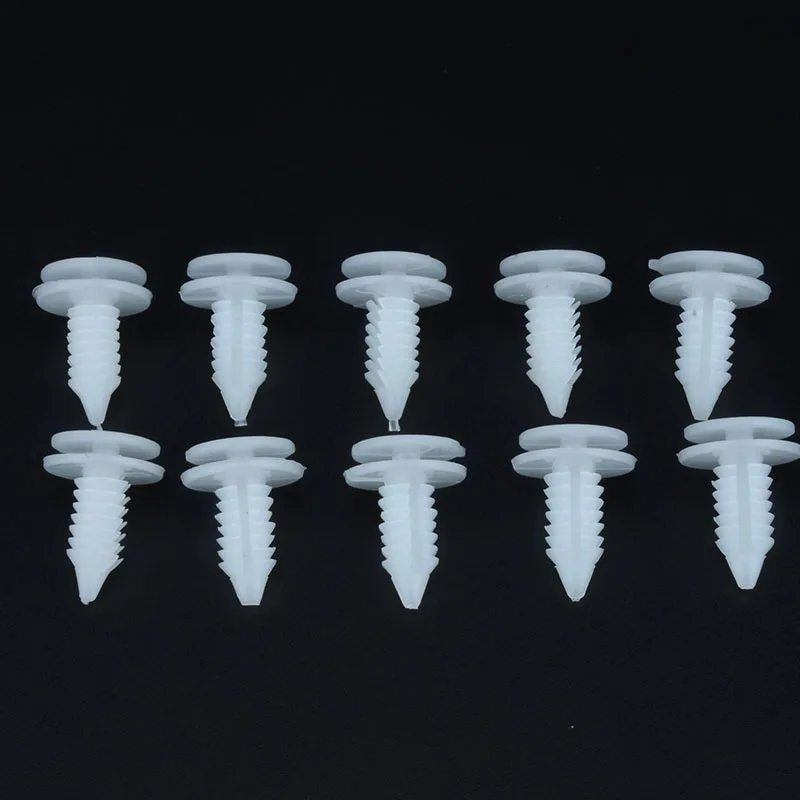 25Pcs Auto Fastener White Push Retainer Bumper Fender Cover Rivets Clips Car Door Trim Panel Clip 6503709 for Chrysler Dodge