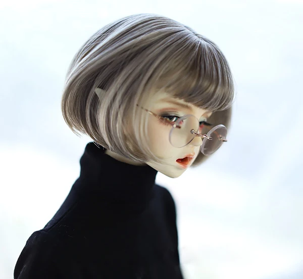 

M0410 children handmade toy 1/6 1/3 1/4 uncle Doll wig BJD/SD doll props Accessories Wig high temperature silk short hair 1pcs