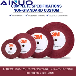 Naylon taşlama tekerlek dokunmamış ovma pedi Flap paspas parlatma tekerleği naylon Fiber disk 4